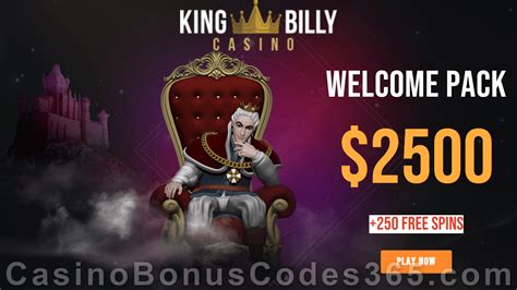  king billy casino bonus code